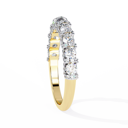 Yellow Gold / Moissanite, Yellow Gold / Lab Grown