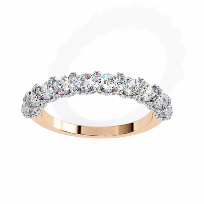 Rose Gold / Moissanite, Rose Gold / Lab Grown