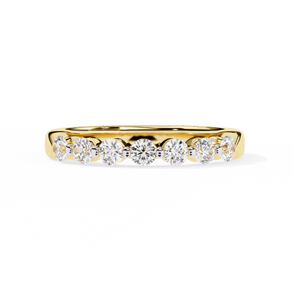 0.55 CT Round Diamond Prong Set Wedding Band
