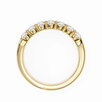 0.55 CT Round Diamond Prong Set Wedding Band