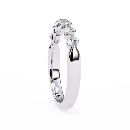 0.55 CT Round Diamond Prong Set Wedding Band