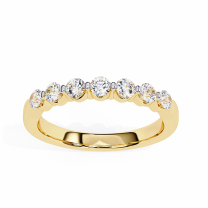 0.55 CT Round Diamond Prong Set Wedding Band