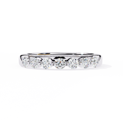 0.55 CT Round Diamond Prong Set Wedding Band