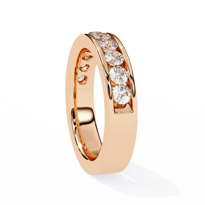 Rose Gold / Moissanite, Rose Gold / Lab Grown