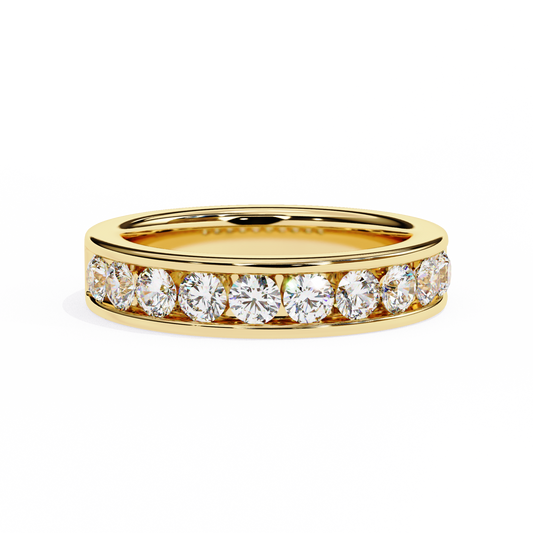 Yellow Gold / Moissanite, Yellow Gold / Lab Grown