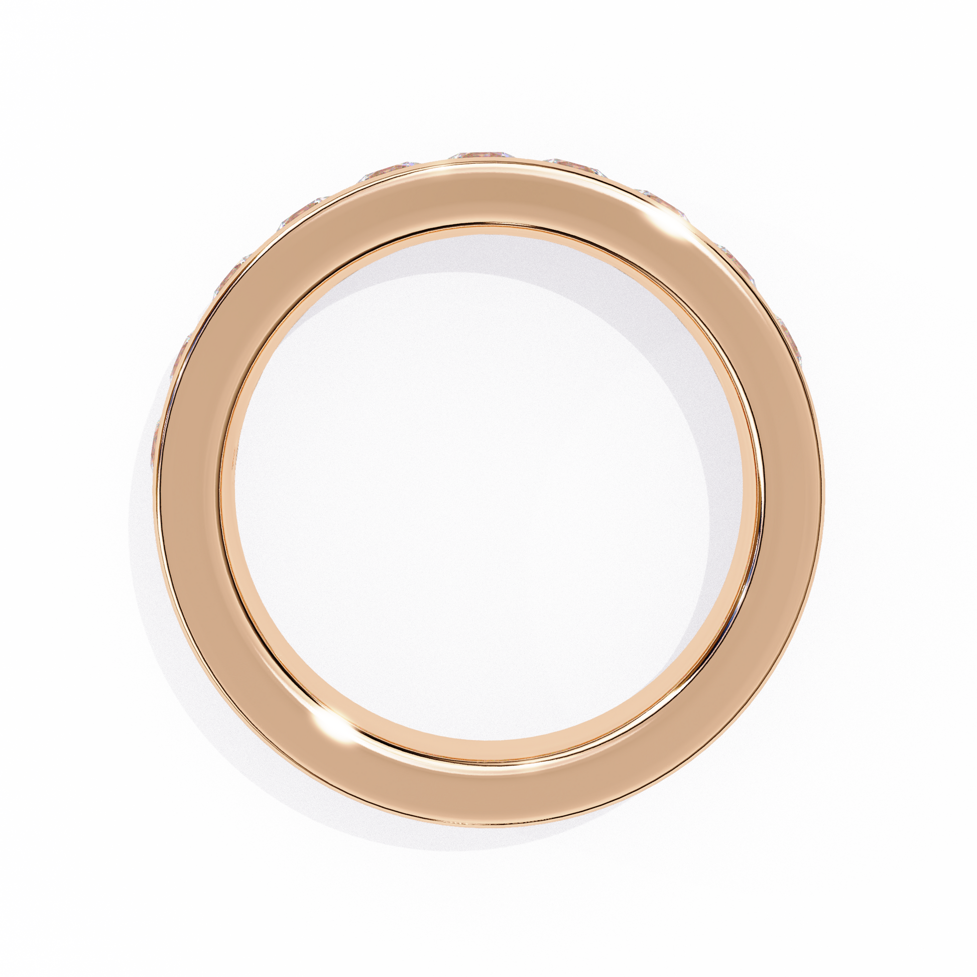 Rose Gold / Moissanite, Rose Gold / Lab Grown