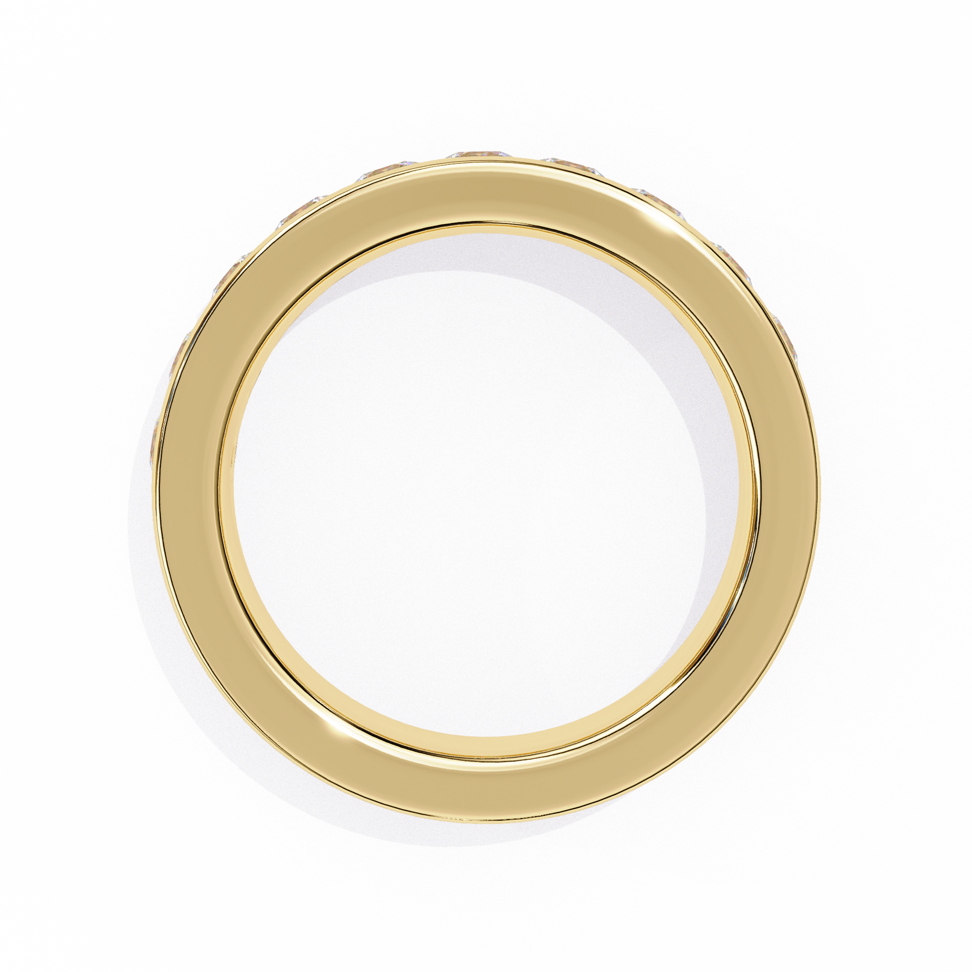 Yellow Gold / Moissanite, Yellow Gold / Lab Grown