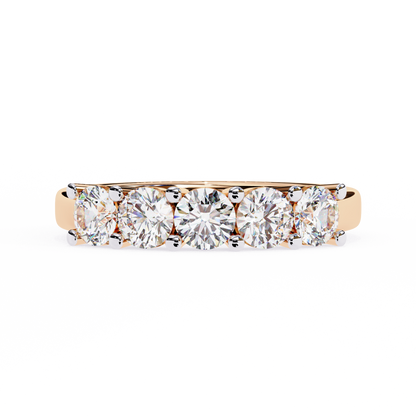 Rose Gold / Moissanite, Rose Gold / Lab Grown