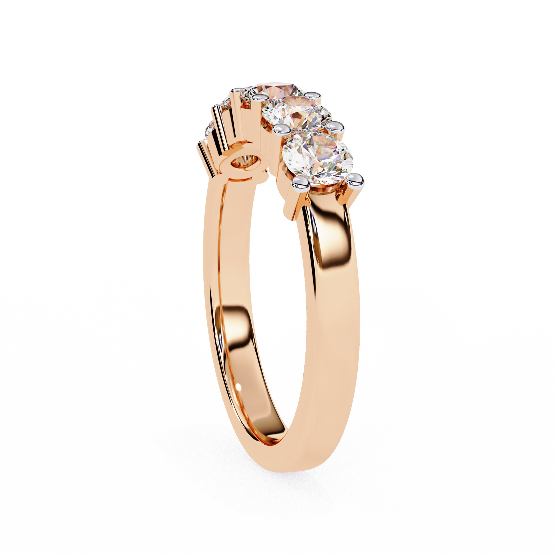 Rose Gold / Moissanite, Rose Gold / Lab Grown