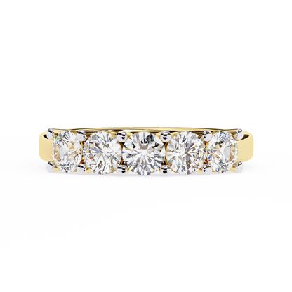 Yellow Gold / Moissanite, Yellow Gold / Lab Grown
