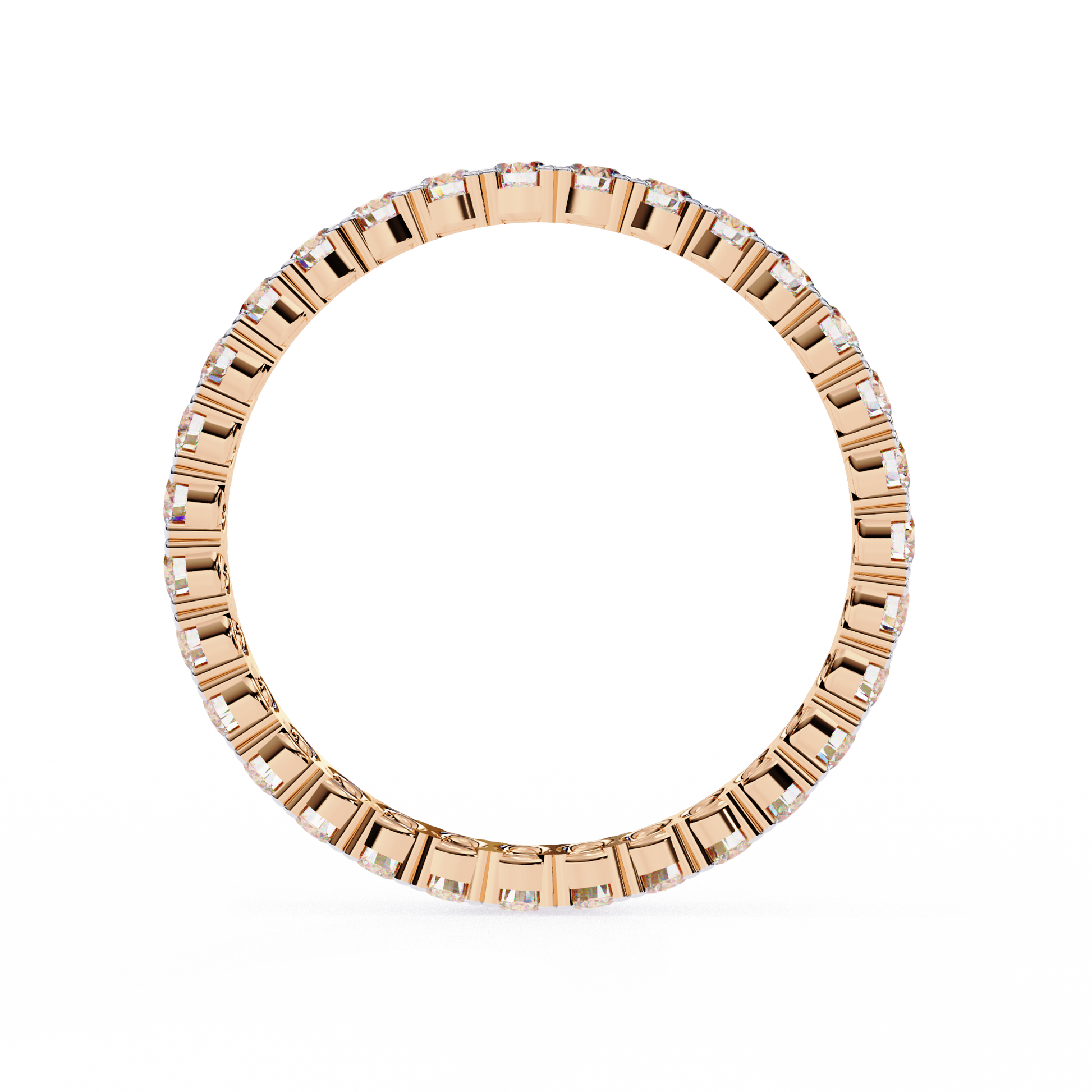 Rose Gold / Moissanite, Rose Gold / Lab Grown