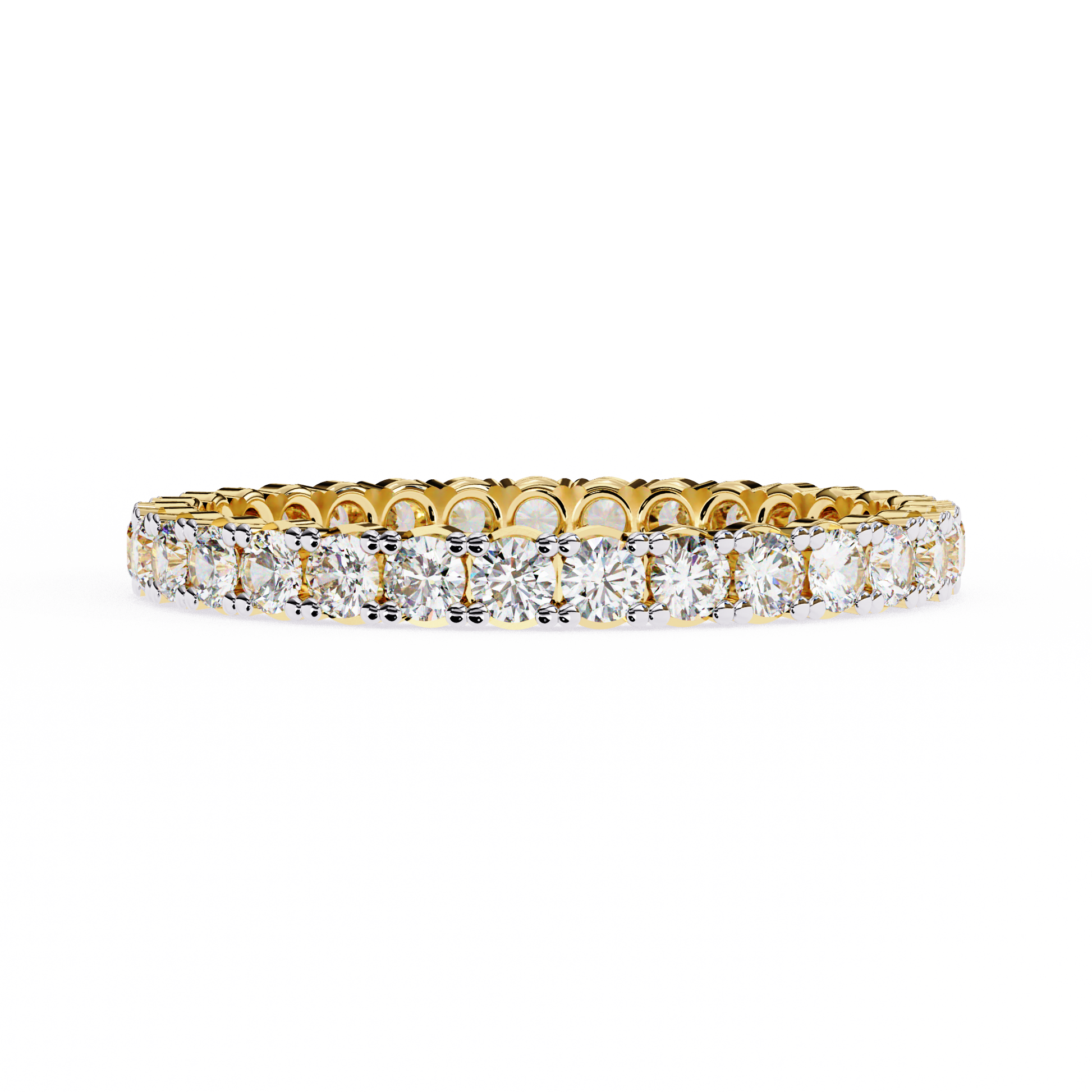 Yellow Gold / Moissanite, Yellow Gold / Lab Grown