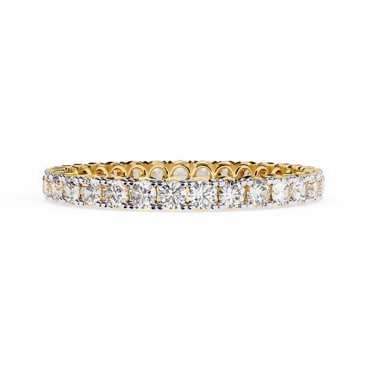 Yellow Gold / Moissanite, Yellow Gold / Lab Grown