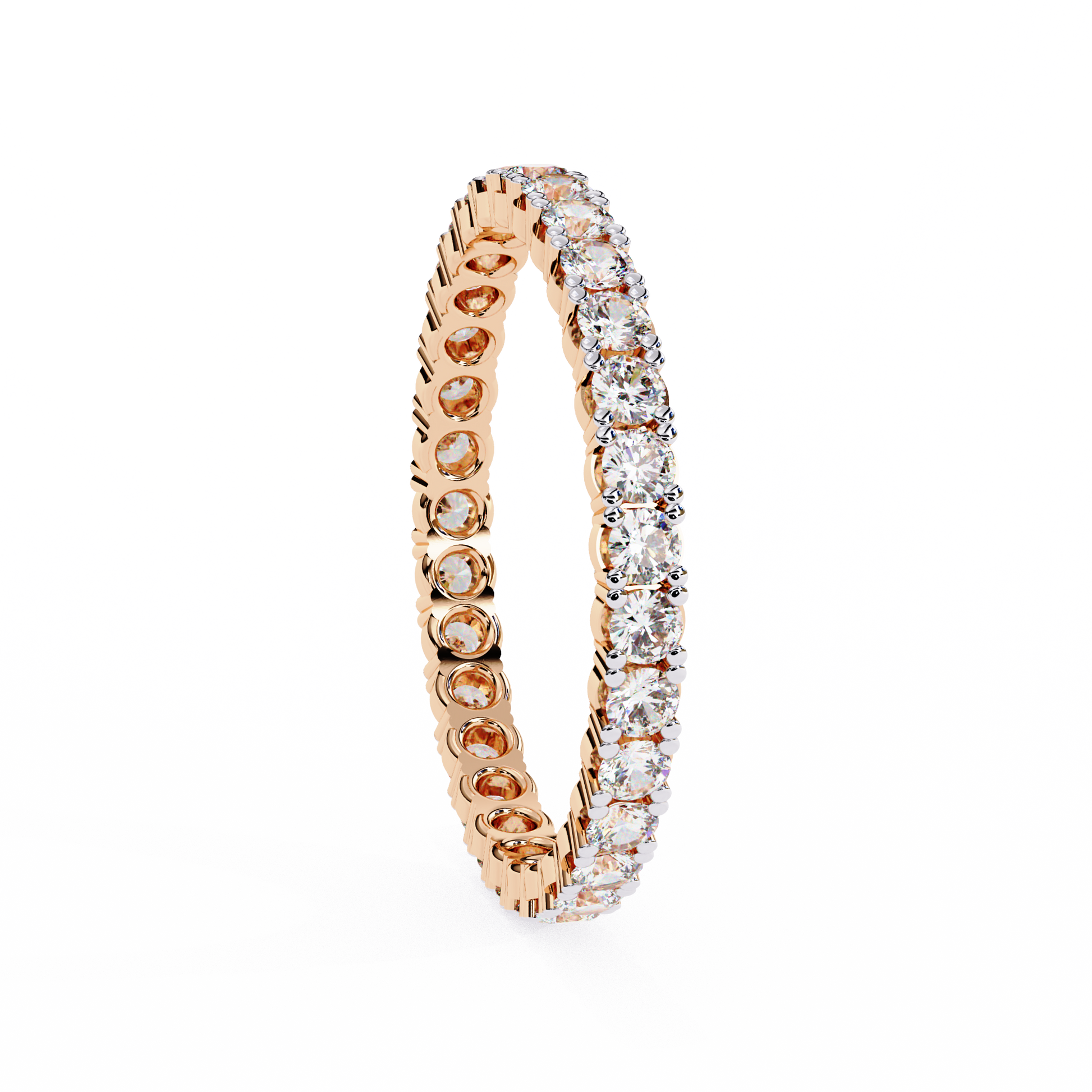 Rose Gold / Moissanite, Rose Gold / Lab Grown