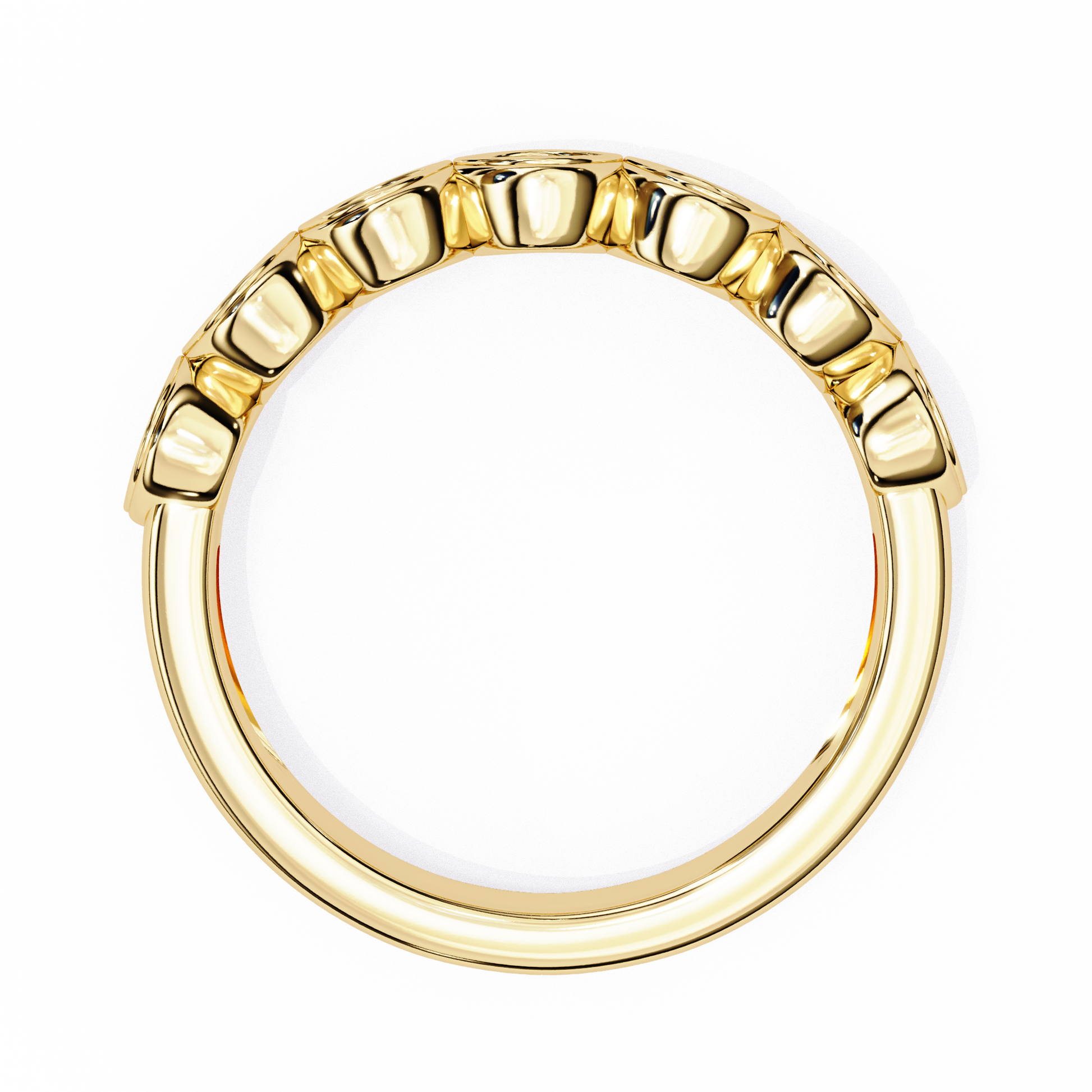 Yellow Gold / Moissanite, Yellow Gold / Lab Grown