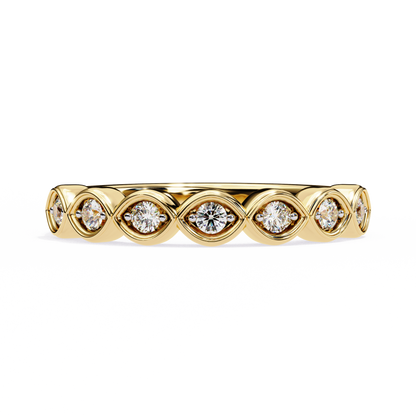 Yellow Gold / Moissanite, Yellow Gold / Lab Grown