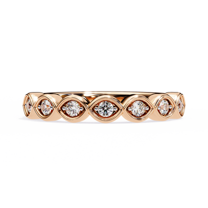 Rose Gold / Moissanite, Rose Gold / Lab Grown