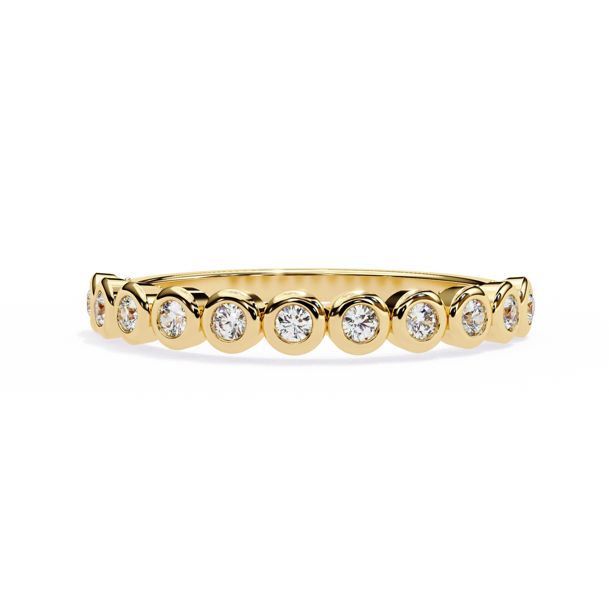 Yellow Gold / Moissanite, Yellow Gold / Lab Grown