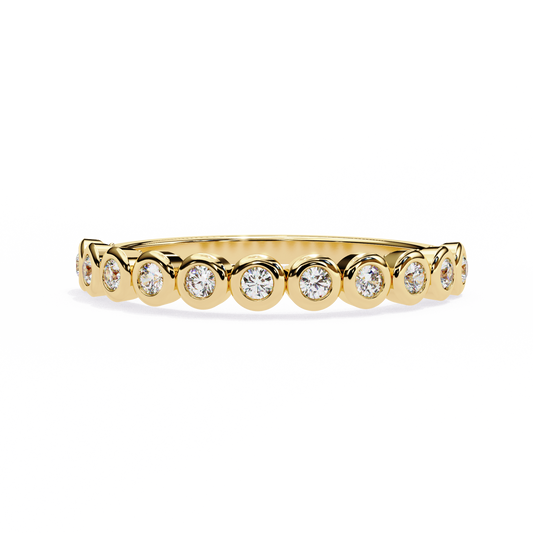 Yellow Gold / Moissanite, Yellow Gold / Lab Grown