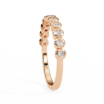 Rose Gold / Moissanite, Rose Gold / Lab Grown