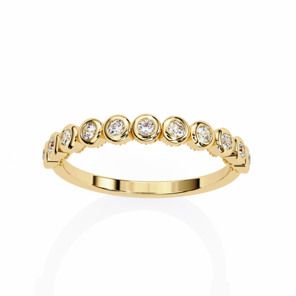 Yellow Gold / Moissanite, Yellow Gold / Lab Grown