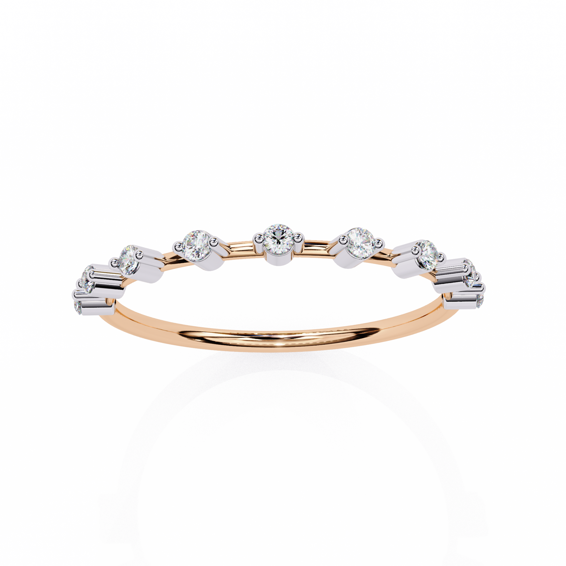 Rose Gold / Moissanite, Rose Gold / Lab Grown
