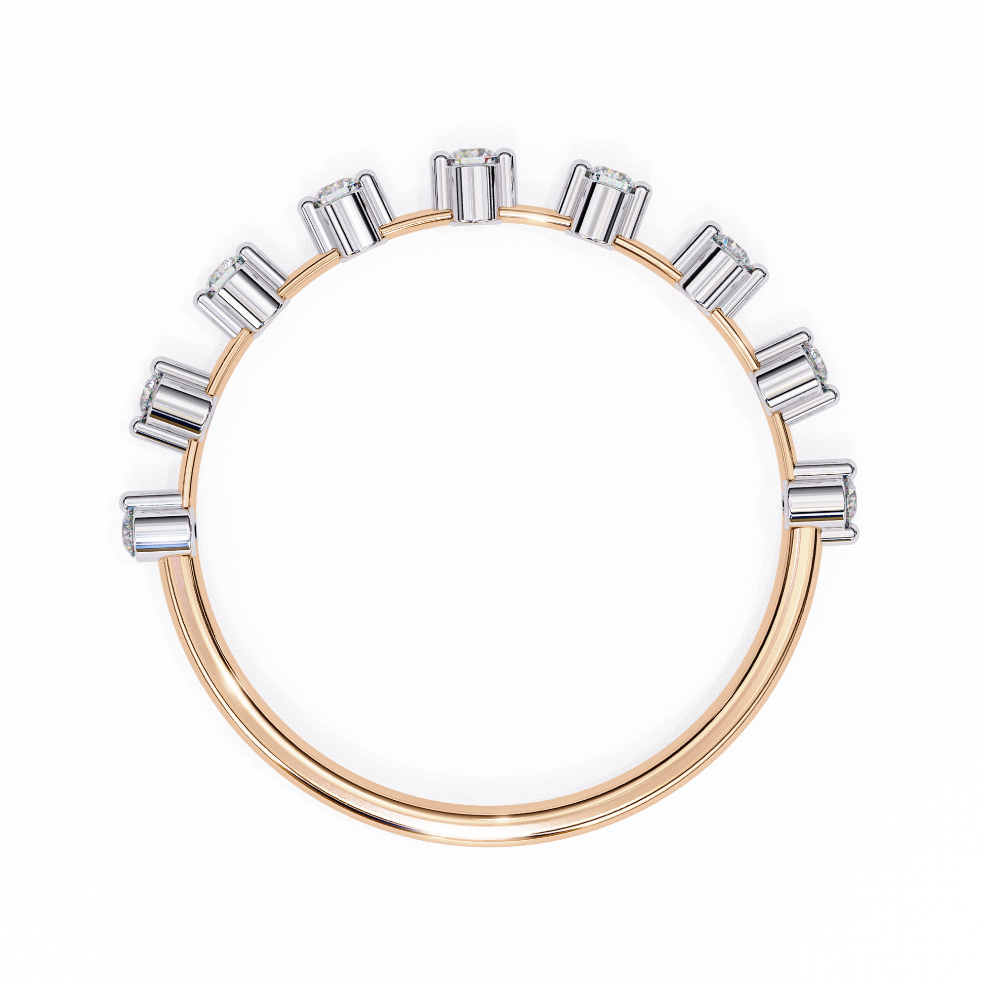 Rose Gold / Moissanite, Rose Gold / Lab Grown