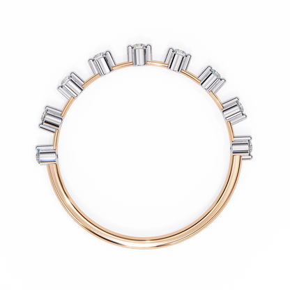 Rose Gold / Moissanite, Rose Gold / Lab Grown