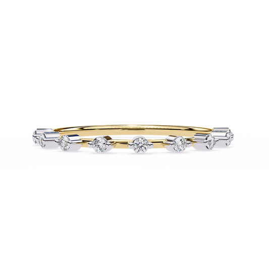 Yellow Gold / Moissanite, Yellow Gold / Lab Grown