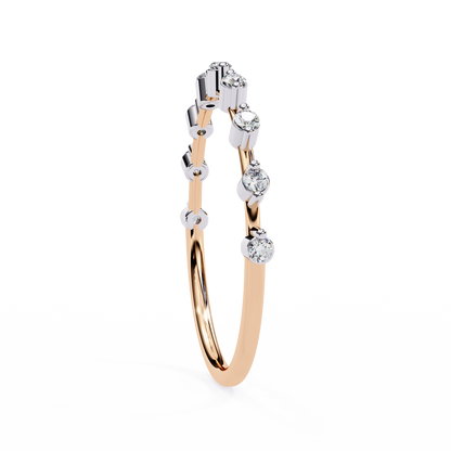 Rose Gold / Moissanite, Rose Gold / Lab Grown
