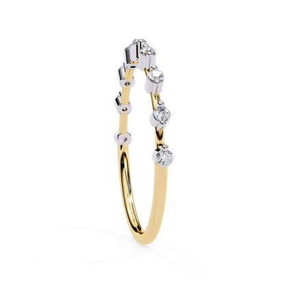 Yellow Gold / Moissanite, Yellow Gold / Lab Grown