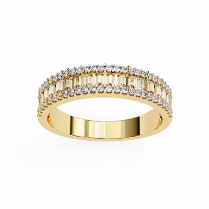 Yellow Gold / Moissanite, Yellow Gold / Lab Grown