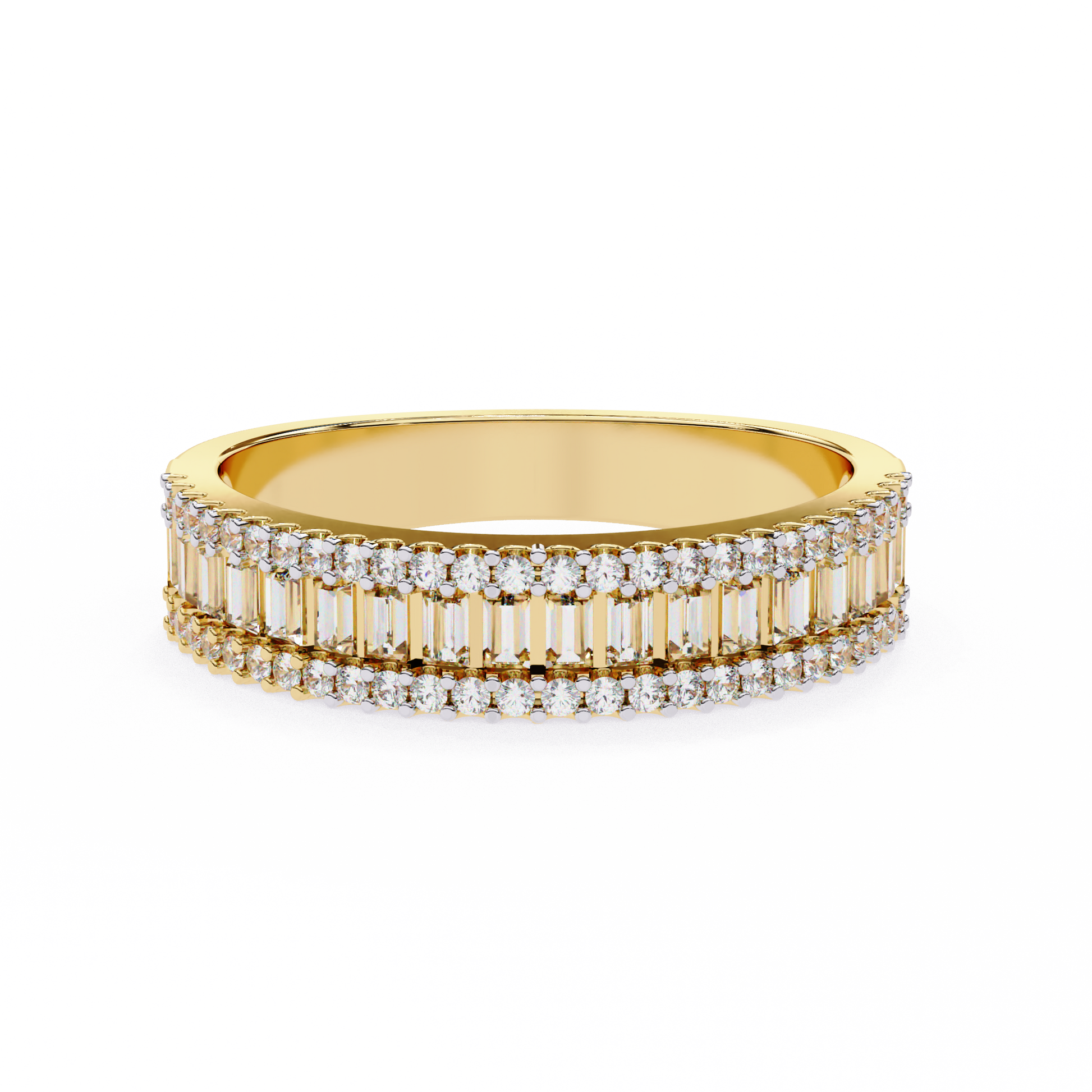 Yellow Gold / Moissanite, Yellow Gold / Lab Grown