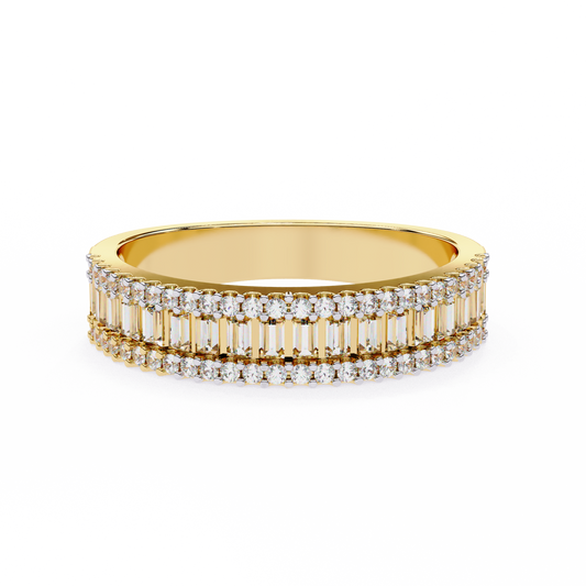 Yellow Gold / Moissanite, Yellow Gold / Lab Grown