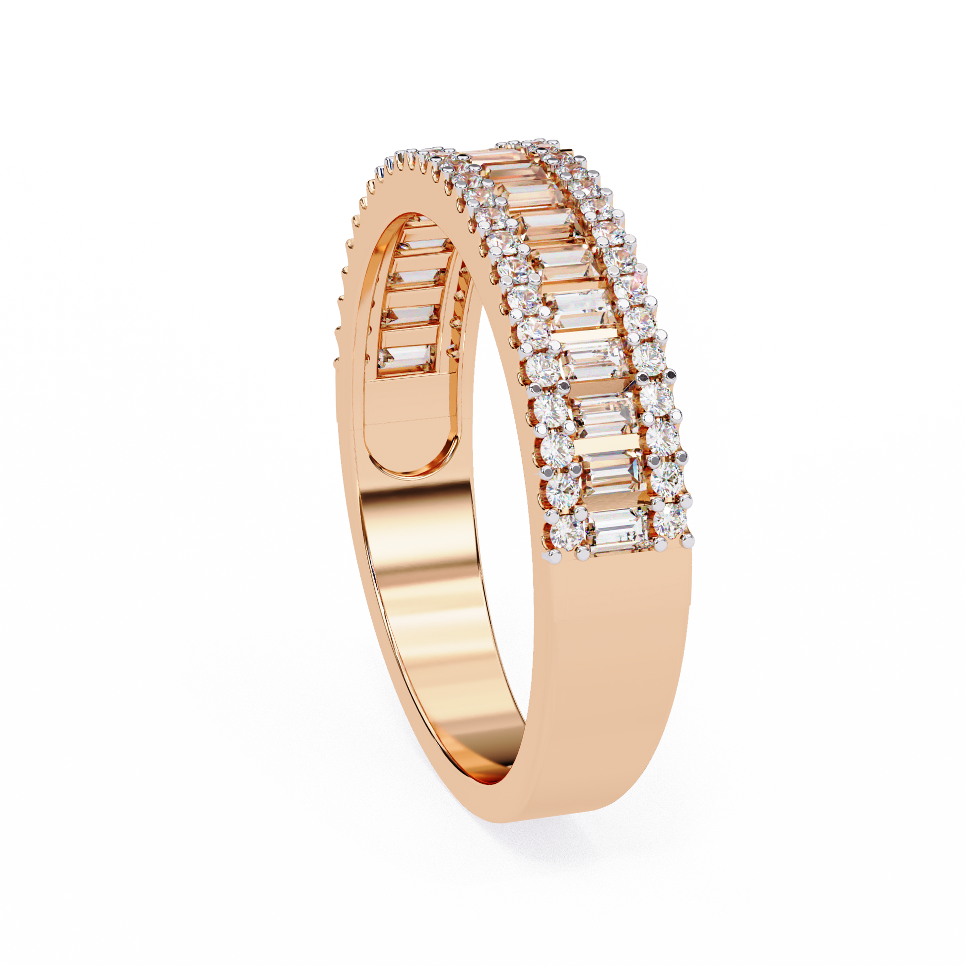 Rose Gold / Moissanite, Rose Gold / Lab Grown