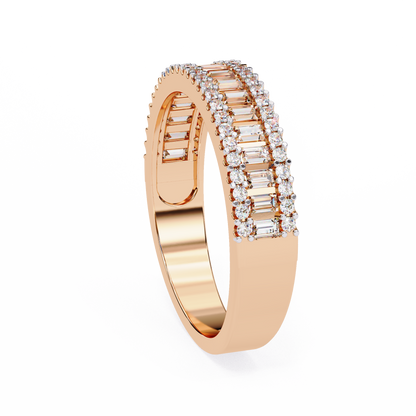 Rose Gold / Moissanite, Rose Gold / Lab Grown