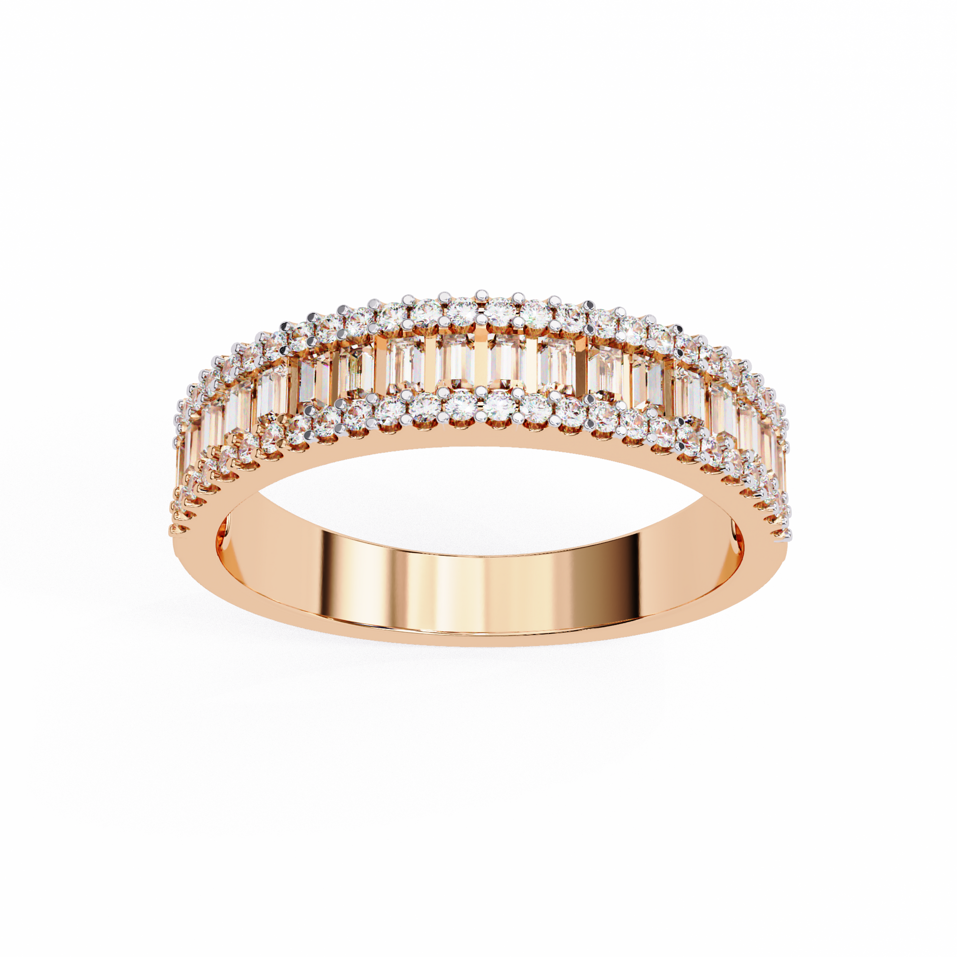 Rose Gold / Moissanite, Rose Gold / Lab Grown