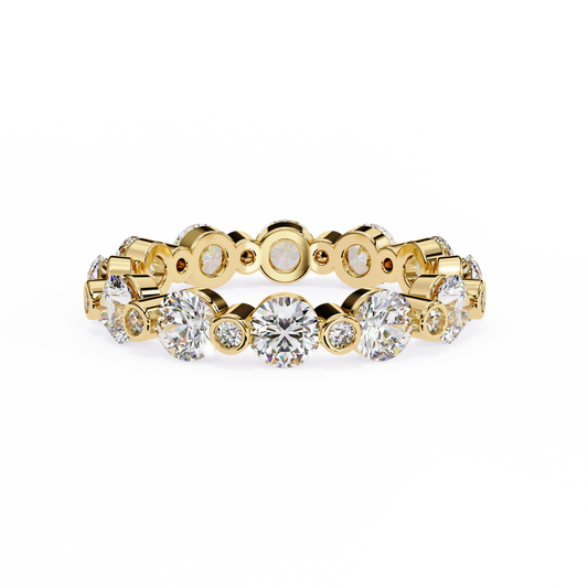 Yellow Gold / Moissanite, Yellow Gold / Lab Grown
