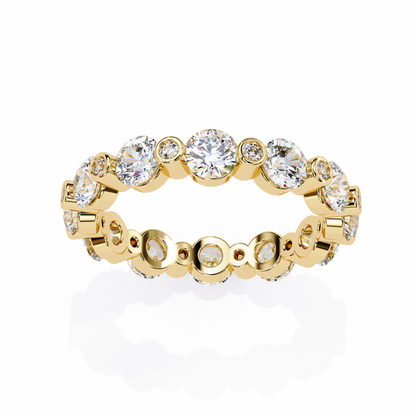 Yellow Gold / Moissanite, Yellow Gold / Lab Grown
