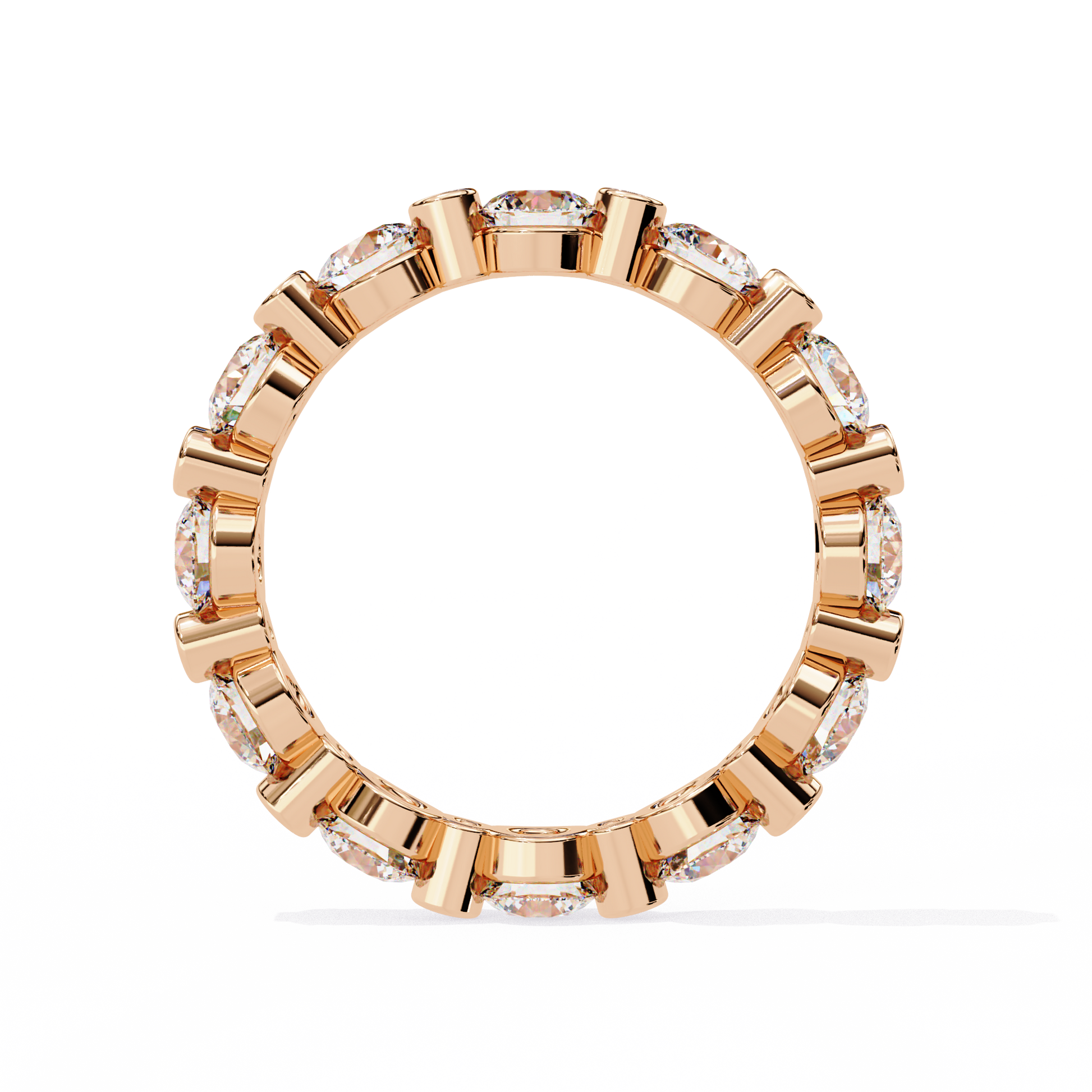 Rose Gold / Moissanite, Rose Gold / Lab Grown