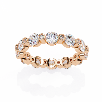 Rose Gold / Moissanite, Rose Gold / Lab Grown