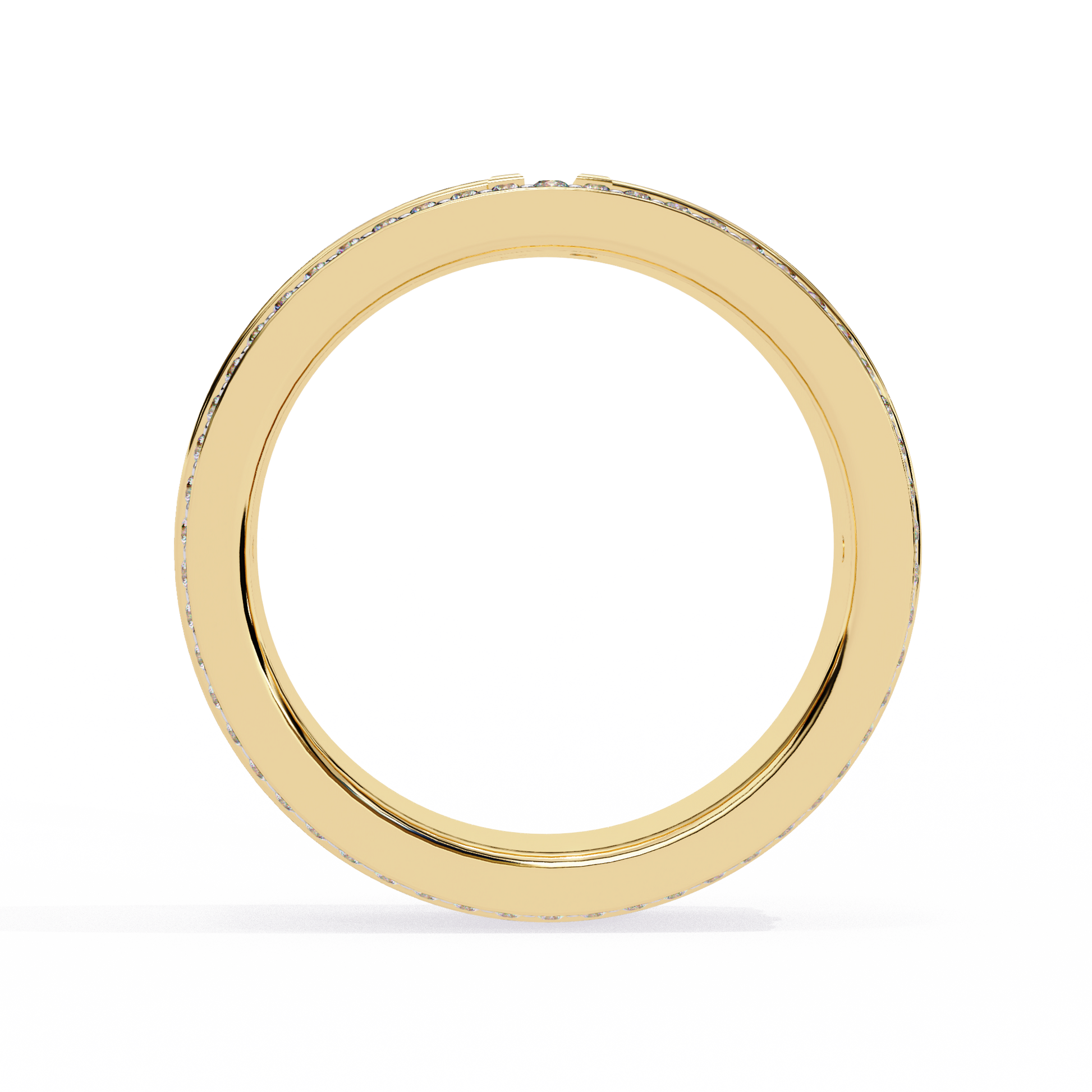 Yellow Gold / Moissanite, Yellow Gold / Lab Grown