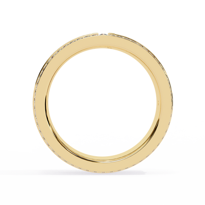 Yellow Gold / Moissanite, Yellow Gold / Lab Grown