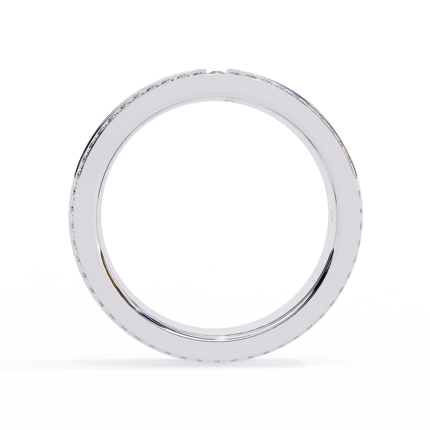 white gold / moissanite, white gold / lab grown