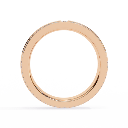 Rose Gold / Moissanite, Rose Gold / Lab Grown