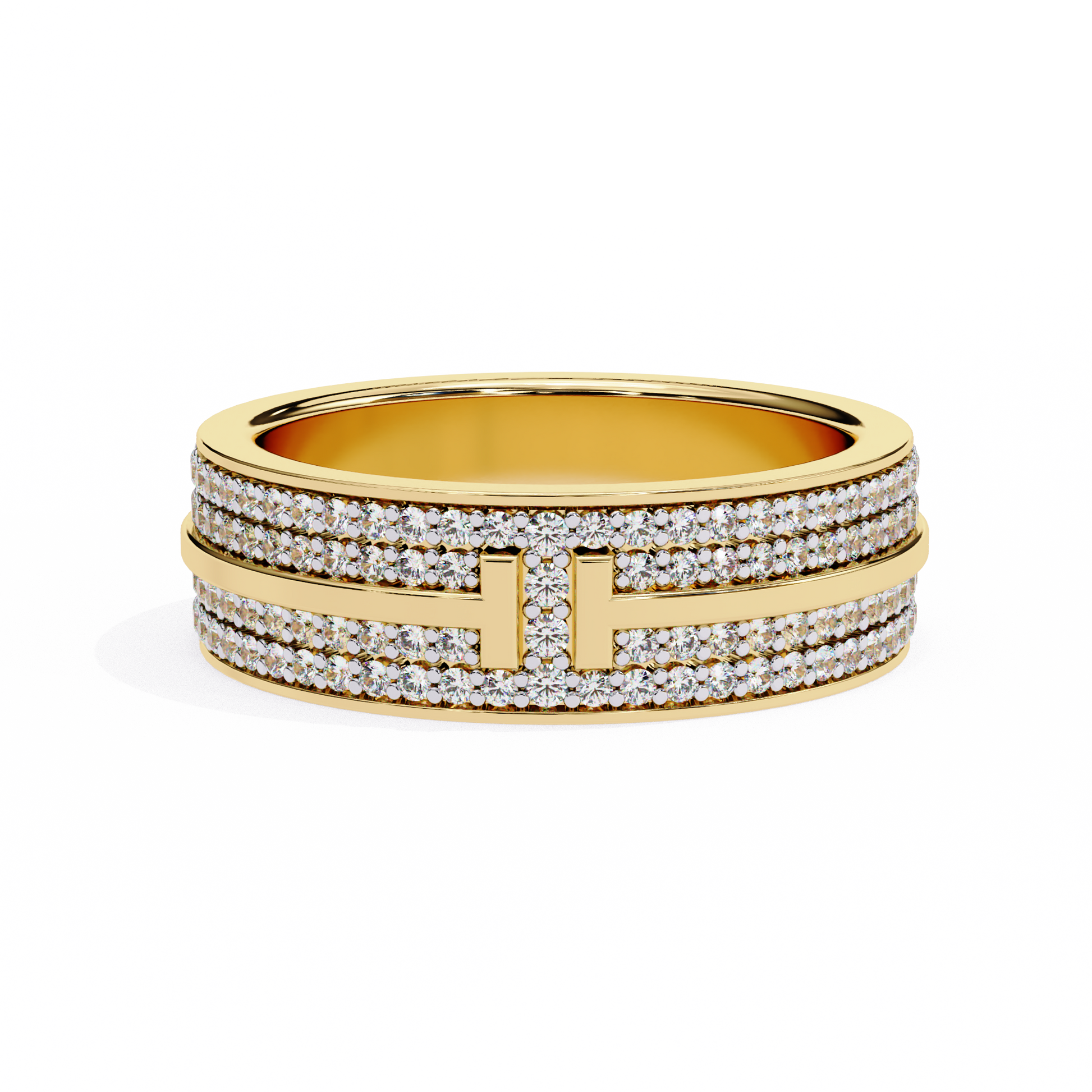 Yellow Gold / Moissanite, Yellow Gold / Lab Grown