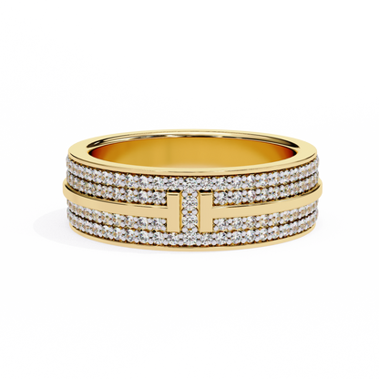 Yellow Gold / Moissanite, Yellow Gold / Lab Grown