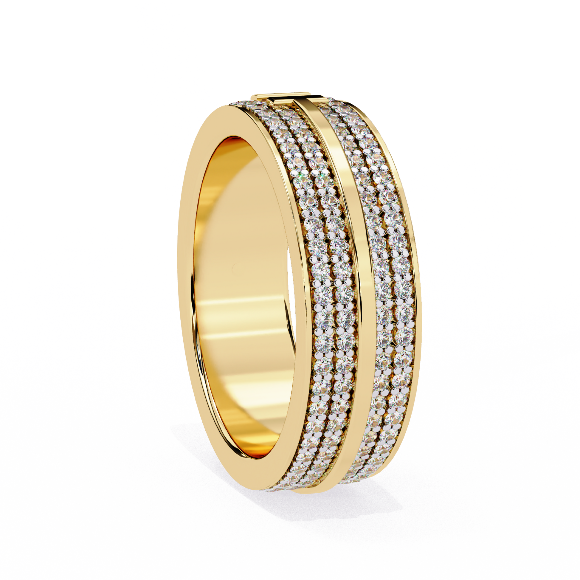 Yellow Gold / Moissanite, Yellow Gold / Lab Grown