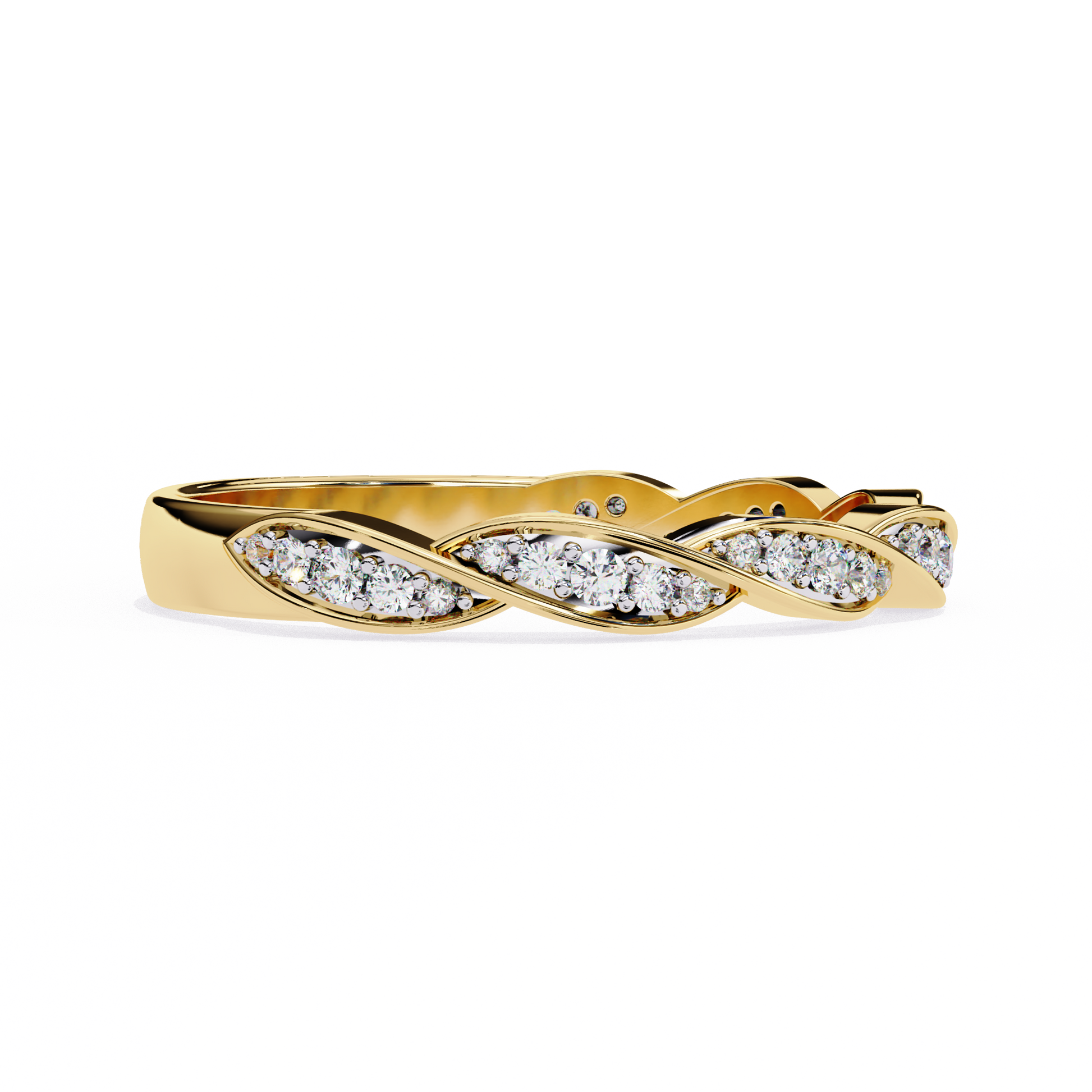 Yellow Gold / Moissanite, Yellow Gold / Lab Grown