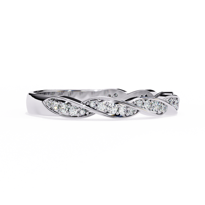 White Gold / Moissanite, White Gold / Lab Grown